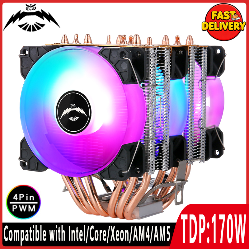Cpu Heatsink - Pendingin CPU Twin Towers Berwarna-warni Kompatibel