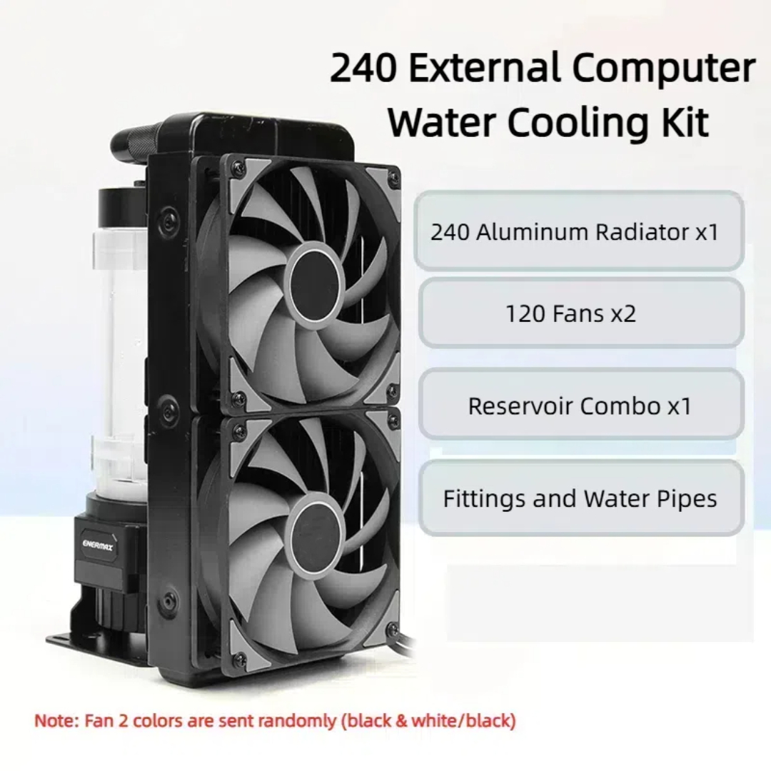 External Radiator Water Cooling Kit - Kit Radiator Aluminium 240 untuk Sistem