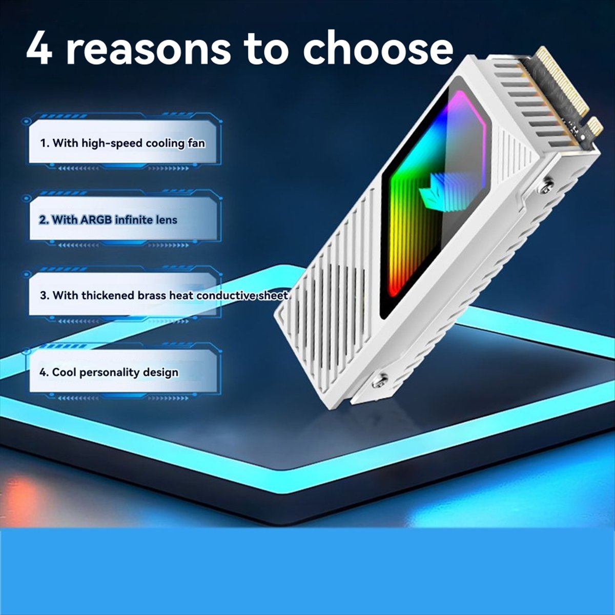 Heatsink - 【A60I】 Pendingin SSD HDD M2 ARGB,