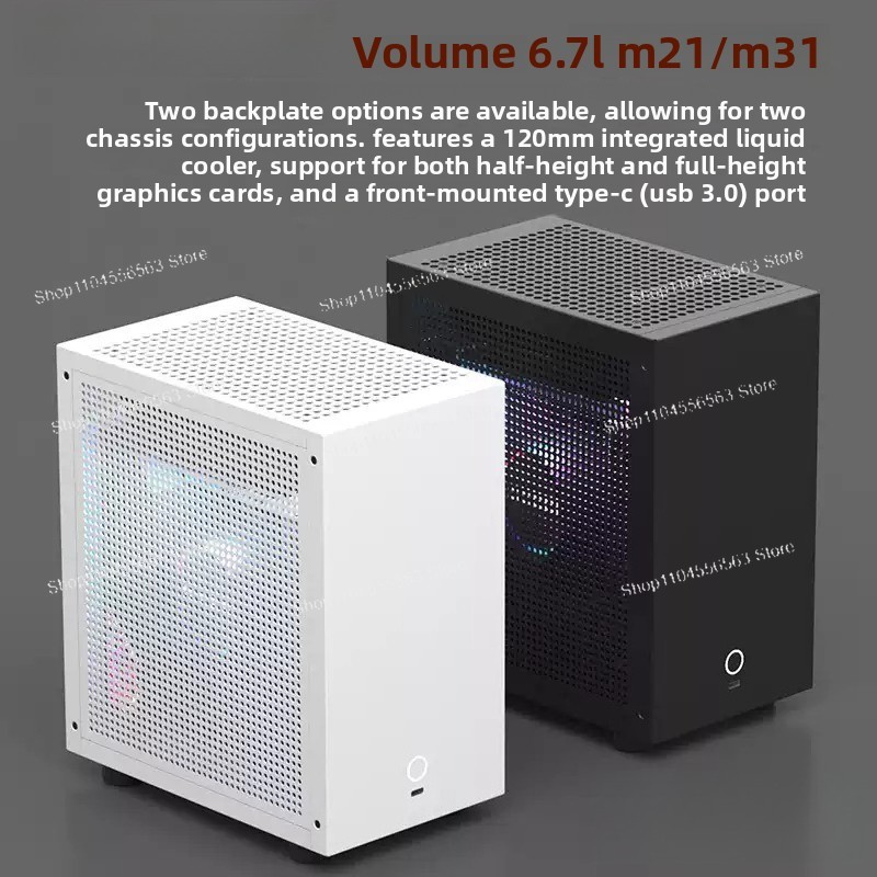 Casing Komputer Mini ITX M21 / - Aio Liquid Cooler ulasan dan harga